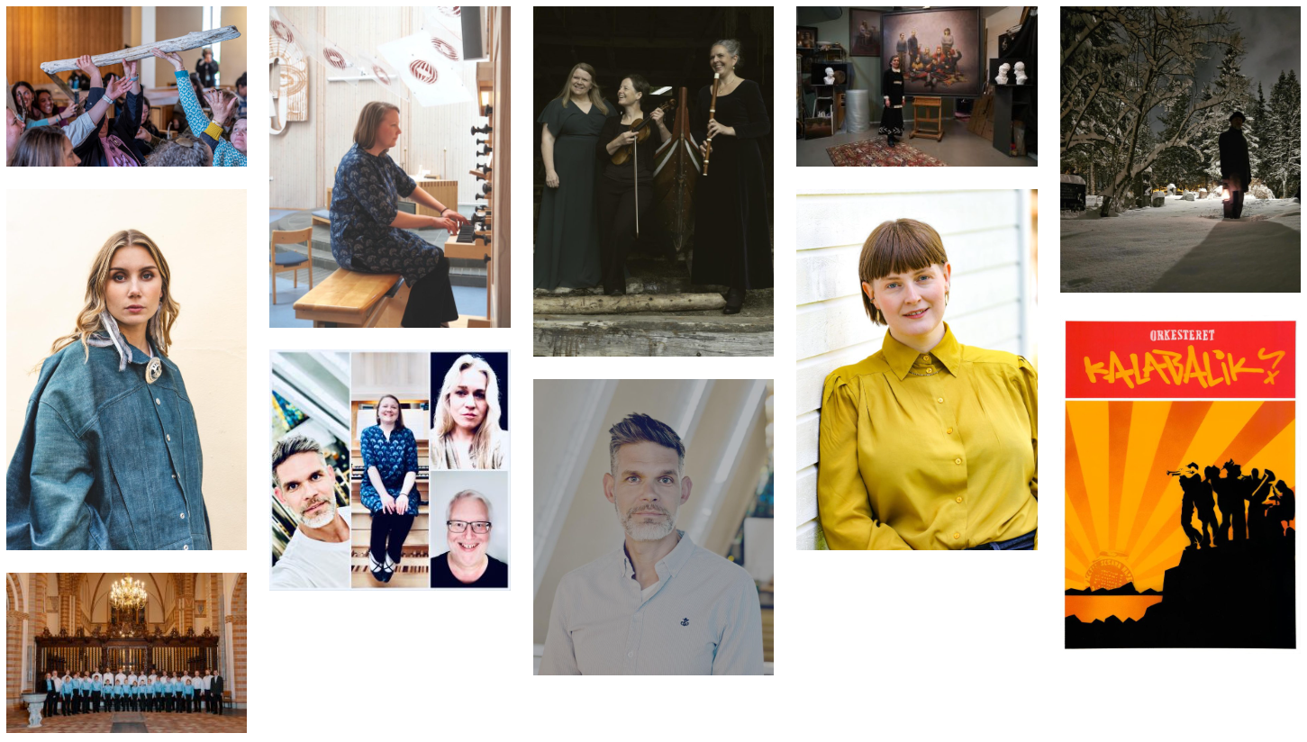 collage av artister 
